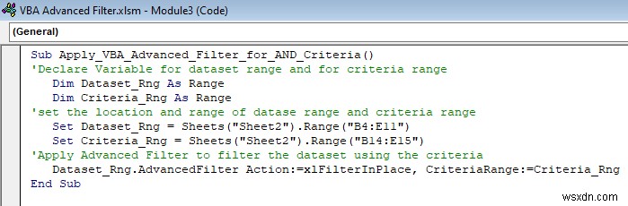 Excel VBA:Bộ lọc nâng cao với nhiều tiêu chí trong một phạm vi (5 phương pháp)