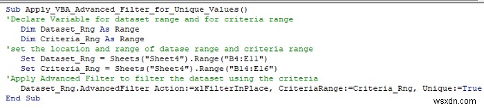 Excel VBA:Bộ lọc nâng cao với nhiều tiêu chí trong một phạm vi (5 phương pháp)