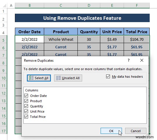 Cách sử dụng bộ lọc nâng cao cho bản ghi duy nhất chỉ trong Excel