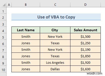 Cách sử dụng bộ lọc nâng cao để sao chép dữ liệu sang trang tính khác trong Excel