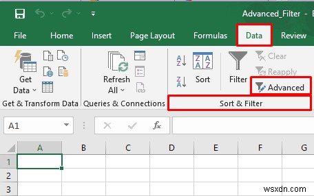 Cách áp dụng Bộ lọc nâng cao để sao chép sang vị trí khác trong Excel