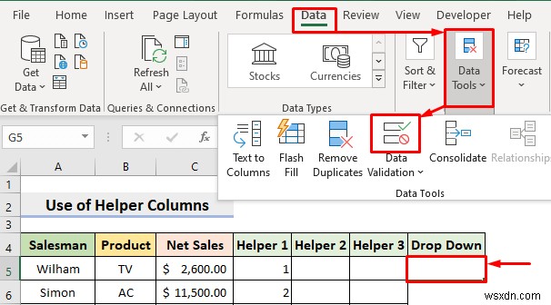Tạo bộ lọc thả xuống để trích xuất dữ liệu dựa trên lựa chọn trong Excel
