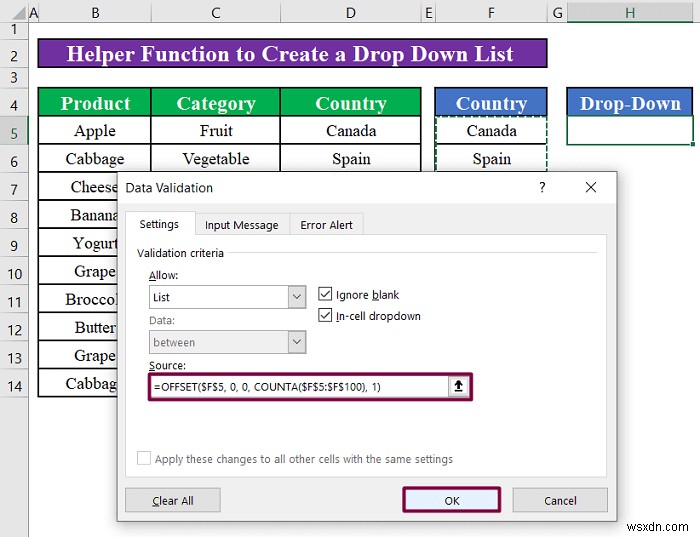 Cách tạo danh sách thả xuống có giá trị duy nhất trong Excel (4 phương pháp)