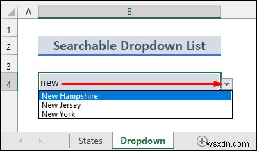Tạo danh sách thả xuống có thể tìm kiếm trong Excel (2 phương pháp)
