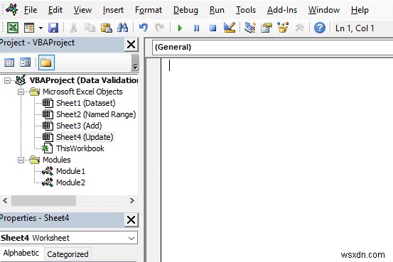 Cách sử dụng dải ô đã đặt tên cho danh sách xác thực dữ liệu với VBA trong Excel