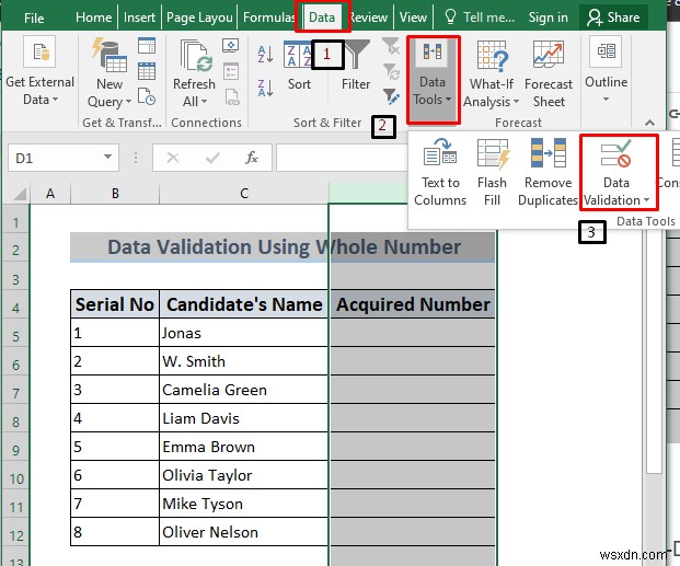 Cách sử dụng xác thực dữ liệu trong Excel với màu (4 cách)