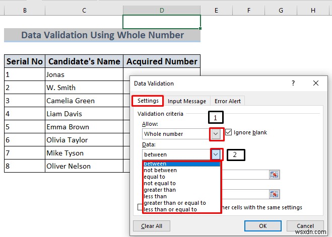 Cách sử dụng xác thực dữ liệu trong Excel với màu (4 cách)