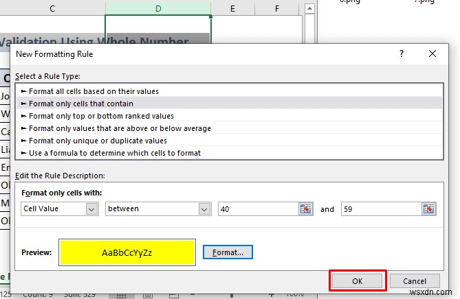 Cách sử dụng xác thực dữ liệu trong Excel với màu (4 cách)