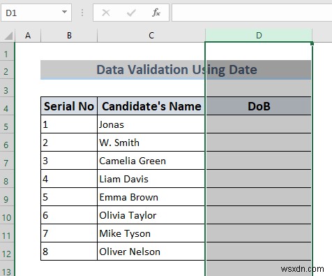 Cách sử dụng xác thực dữ liệu trong Excel với màu (4 cách)