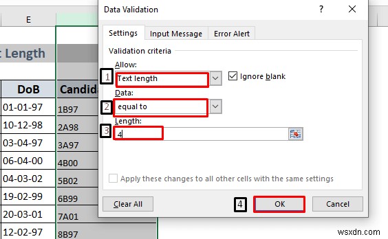 Cách sử dụng xác thực dữ liệu trong Excel với màu (4 cách)