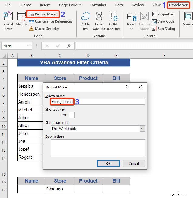 Ví dụ về Excel VBA với tiêu chí bộ lọc nâng cao (6 trường hợp)