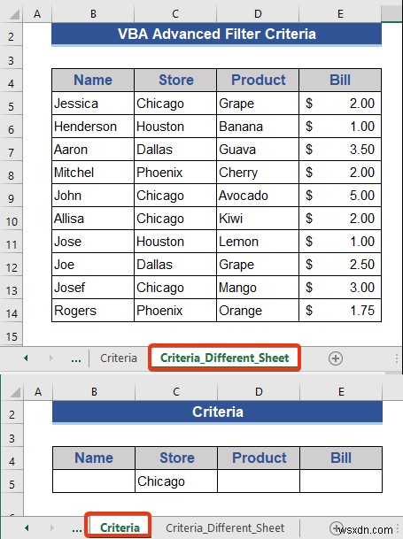 Ví dụ về Excel VBA với tiêu chí bộ lọc nâng cao (6 trường hợp)