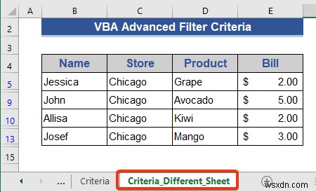 Ví dụ về Excel VBA với tiêu chí bộ lọc nâng cao (6 trường hợp)