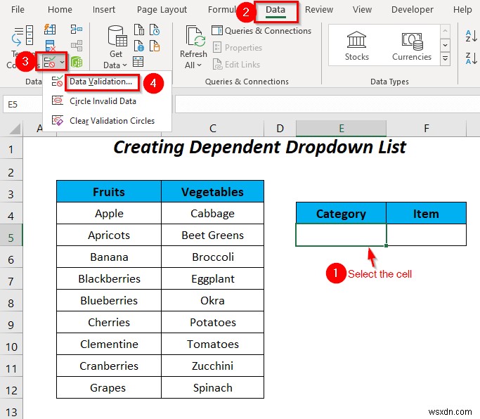 Cách sử dụng câu lệnh IF trong công thức xác thực dữ liệu trong Excel (6 cách)