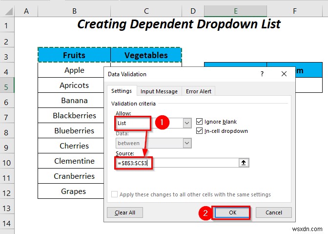 Cách sử dụng câu lệnh IF trong công thức xác thực dữ liệu trong Excel (6 cách)