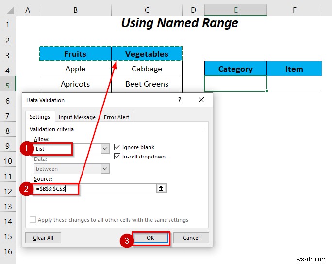 Cách sử dụng câu lệnh IF trong công thức xác thực dữ liệu trong Excel (6 cách)