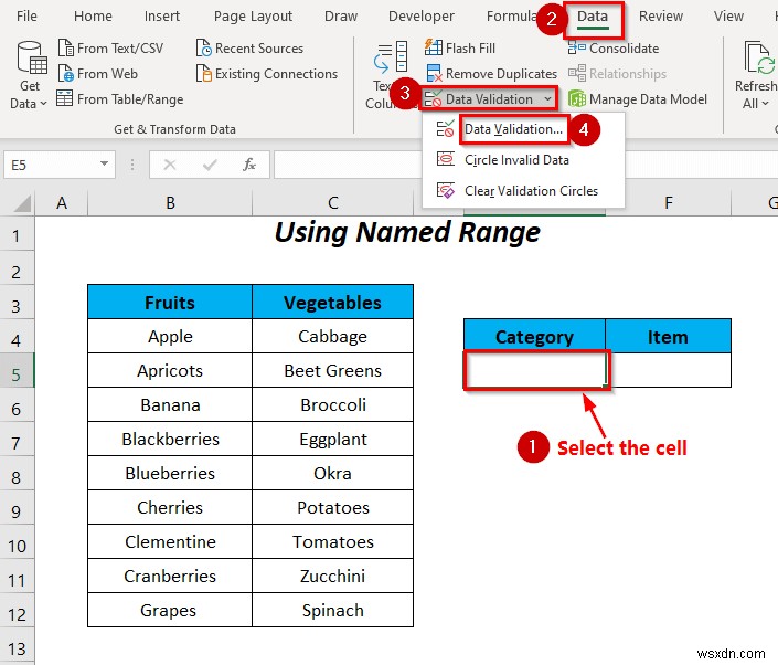 Cách sử dụng câu lệnh IF trong công thức xác thực dữ liệu trong Excel (6 cách)