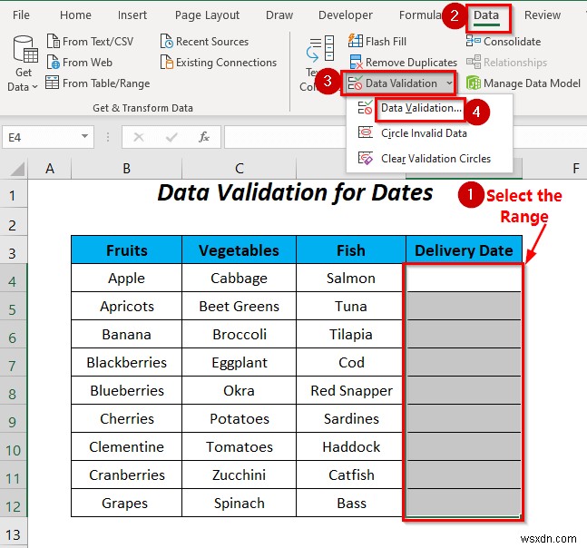 Cách sử dụng câu lệnh IF trong công thức xác thực dữ liệu trong Excel (6 cách)