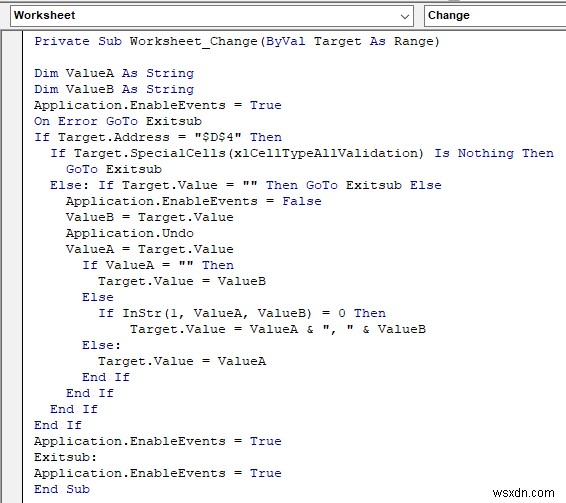 VBA để chọn giá trị từ danh sách thả xuống trong Excel (2 phương pháp)