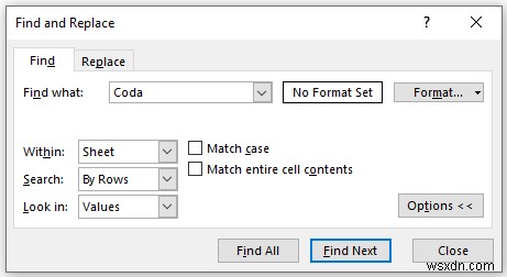 [Đã giải quyết!] CTRL + F Không hoạt động trong Excel (5 bản sửa lỗi)