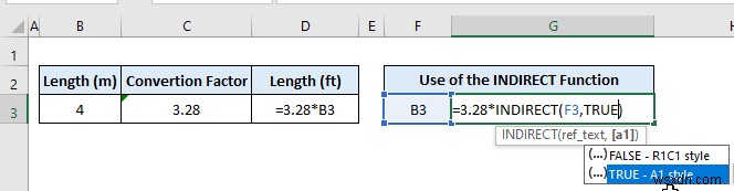 Cách chuyển văn bản thành công thức bằng hàm INDIRECT trong Excel