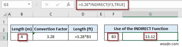 Cách chuyển văn bản thành công thức bằng hàm INDIRECT trong Excel