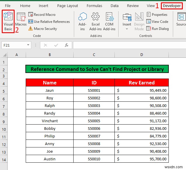 [Đã sửa]:Không thể tìm thấy lỗi dự án hoặc thư viện trong Excel (3 giải pháp)