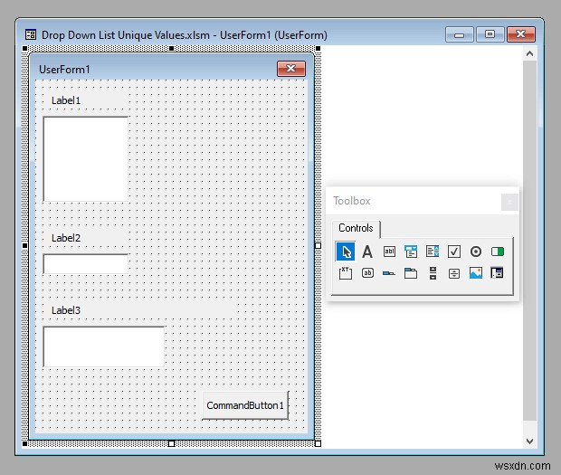 Giá trị duy nhất trong danh sách thả xuống với VBA trong Excel (Hướng dẫn đầy đủ)