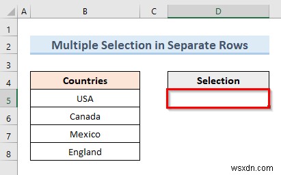 Tạo danh sách thả xuống xác thực dữ liệu với nhiều lựa chọn trong Excel