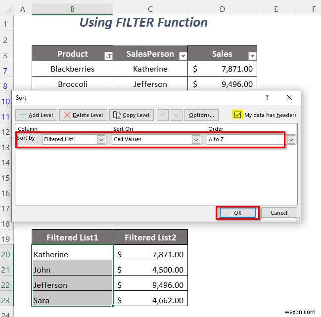 Cách sao chép danh sách thả xuống của bộ lọc trong Excel (5 cách)