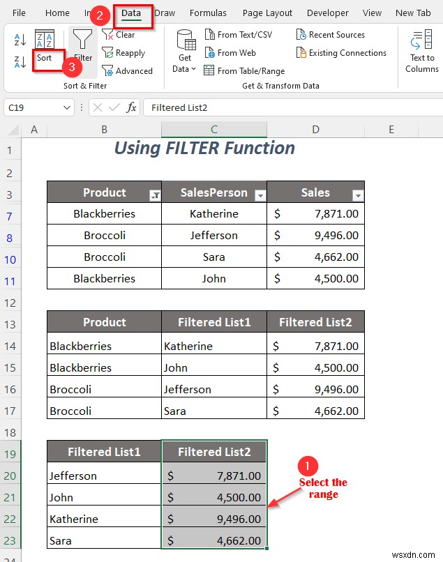 Cách sao chép danh sách thả xuống của bộ lọc trong Excel (5 cách)