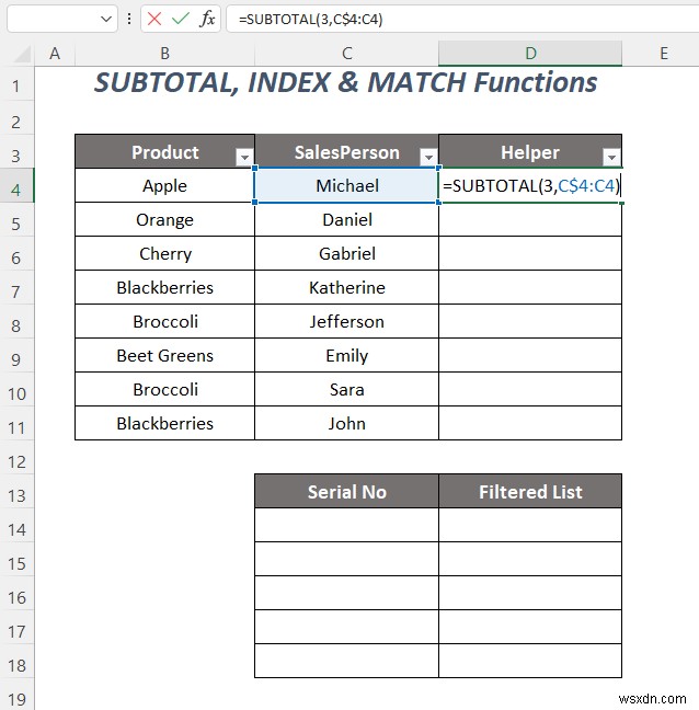 Cách sao chép danh sách thả xuống của bộ lọc trong Excel (5 cách)