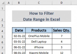 Cách lọc phạm vi ngày trong Excel (5 phương pháp dễ dàng)