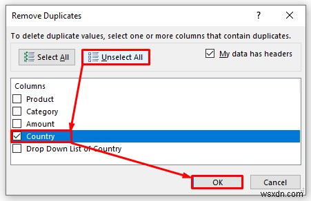 Cách xóa bản sao khỏi danh sách thả xuống trong Excel (4 phương pháp)