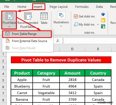 Cách xóa bản sao khỏi danh sách thả xuống trong Excel (4 phương pháp)