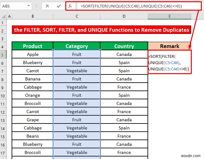 Cách xóa bản sao khỏi danh sách thả xuống trong Excel (4 phương pháp)