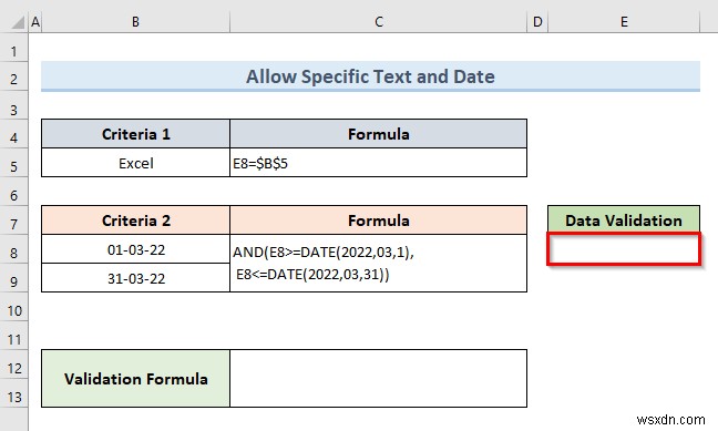 Cách áp dụng nhiều xác thực dữ liệu trong một ô trong Excel (3 Ví dụ)