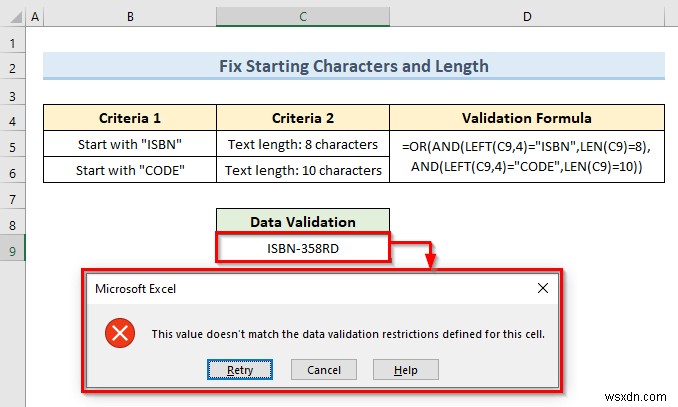 Cách áp dụng nhiều xác thực dữ liệu trong một ô trong Excel (3 Ví dụ)