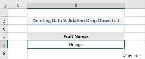 Danh sách thả xuống xác thực dữ liệu với VBA trong Excel (7 ứng dụng)