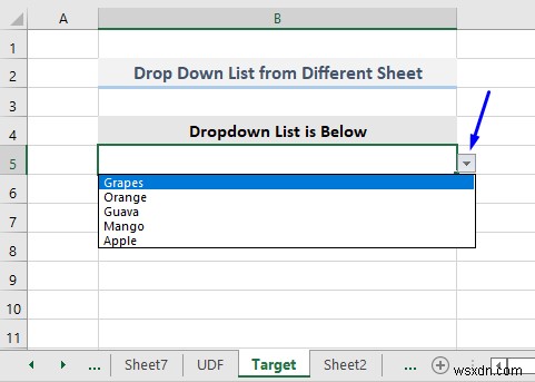 Danh sách thả xuống xác thực dữ liệu với VBA trong Excel (7 ứng dụng)