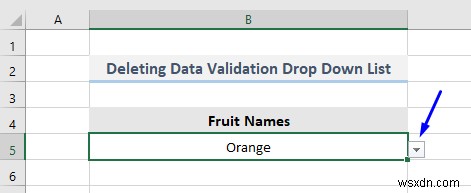 Danh sách thả xuống xác thực dữ liệu với VBA trong Excel (7 ứng dụng)