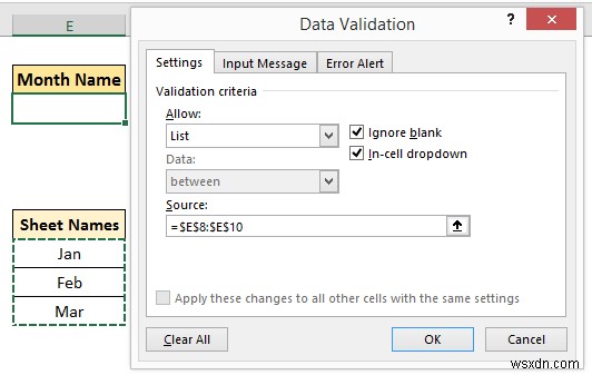 Cách chọn từ thả xuống và kéo dữ liệu từ trang tính khác nhau trong Excel