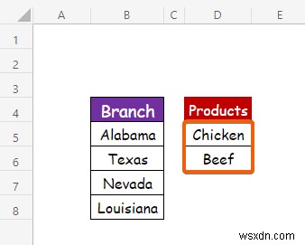 Cách trích xuất dữ liệu dựa trên lựa chọn danh sách thả xuống trong Excel