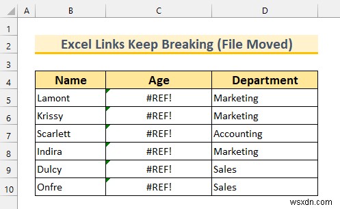 Tại sao các liên kết Excel của tôi tiếp tục bị hỏng? (3 lý do với giải pháp)