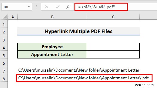 Cách siêu liên kết nhiều tệp PDF trong Excel (3 phương pháp)