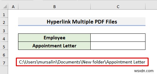 Cách siêu liên kết nhiều tệp PDF trong Excel (3 phương pháp)