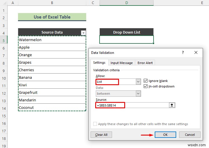 Cách thêm tùy chọn trống vào danh sách thả xuống trong Excel (2 phương pháp)