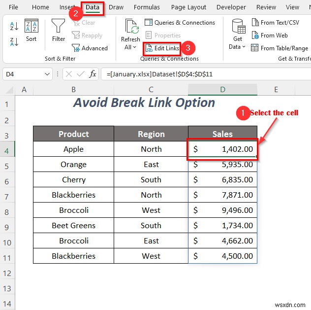 [Khắc phục]:Liên kết chỉnh sửa Excel Thay đổi nguồn không hoạt động