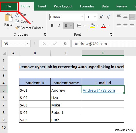 Cách xóa siêu liên kết vĩnh viễn trong Excel (4 cách)