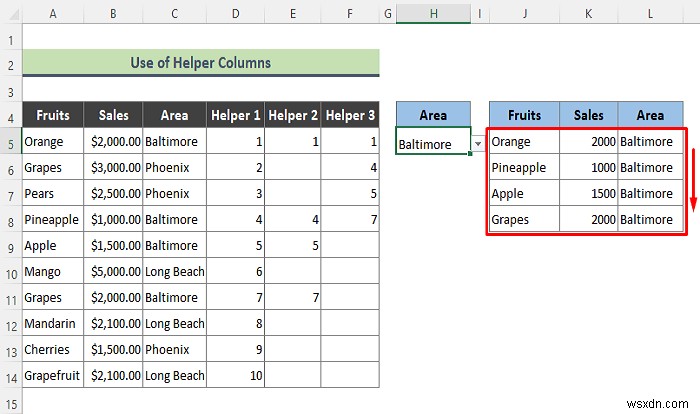 Danh sách thả xuống xác thực dữ liệu Excel với bộ lọc (2 ví dụ)